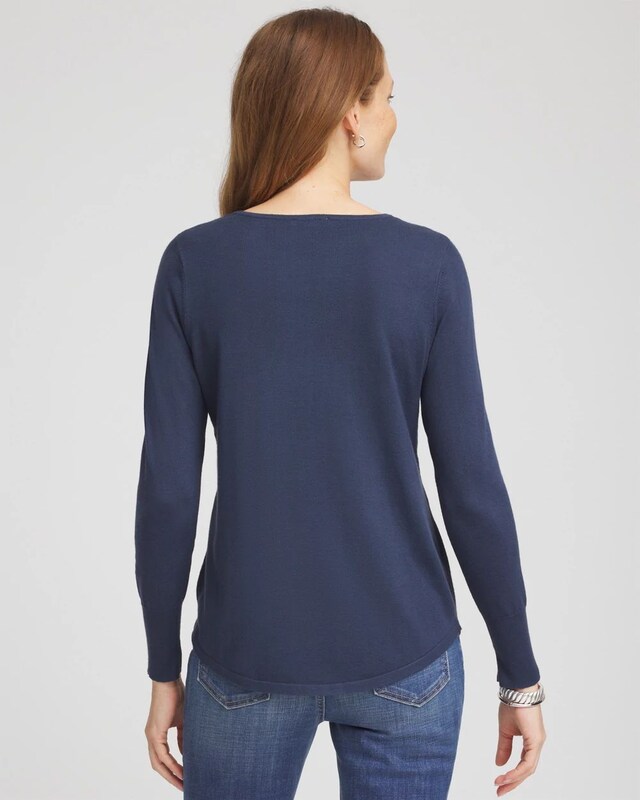Ella Embellished V-Neck Sweater - image 3